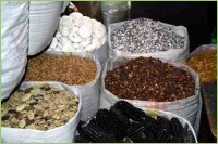 Getreide in Säcken nach der Ernte