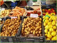 Fischen Obst und Gemüse zur Selbstversorgung