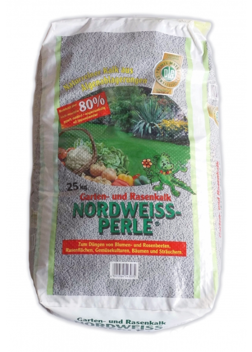 Nordweis Perle Gartenkalk und Rasenkalk 