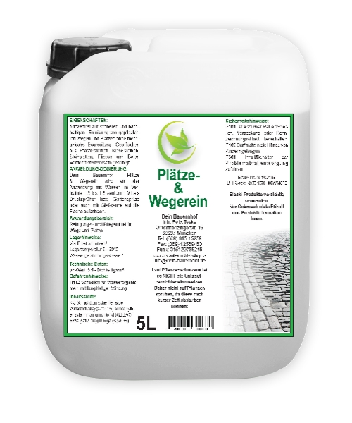 Plätze und Wegerein 5 Liter